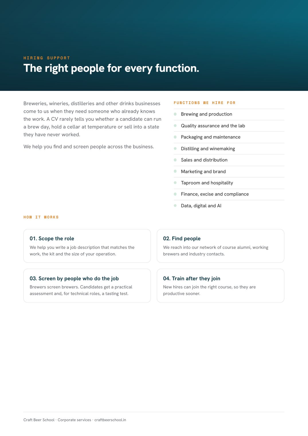 Corporate brochure, page 4