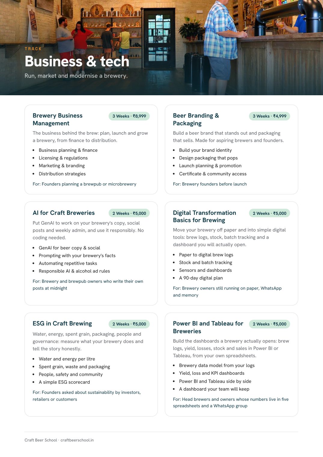 Course prospectus, page 4