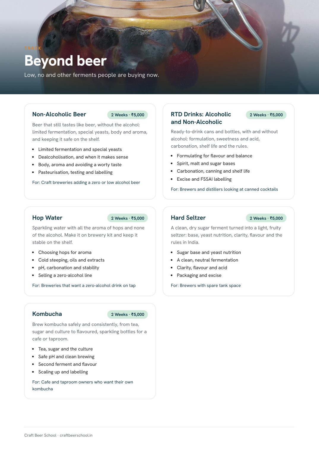 Course prospectus, page 6