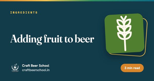 Adding fruit to beer