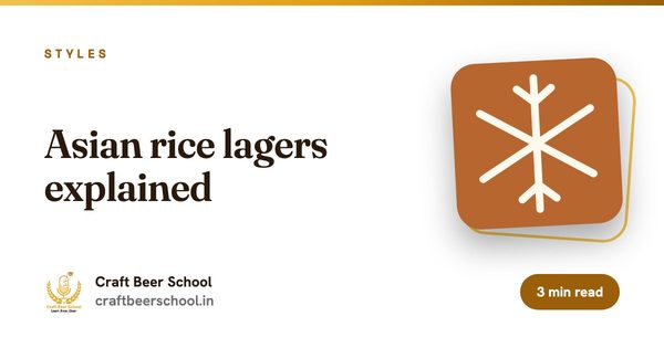 Asian rice lagers explained