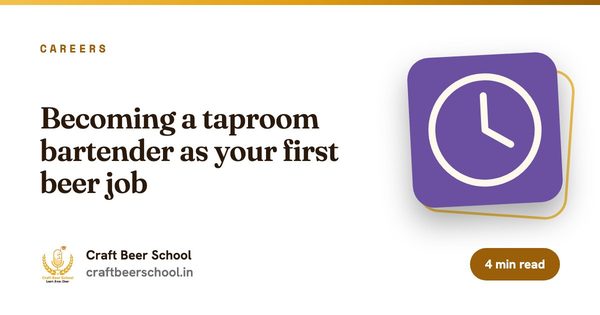 Becoming a taproom bartender as your first beer job