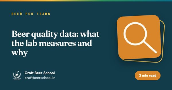 Beer quality data: what the lab measures and why