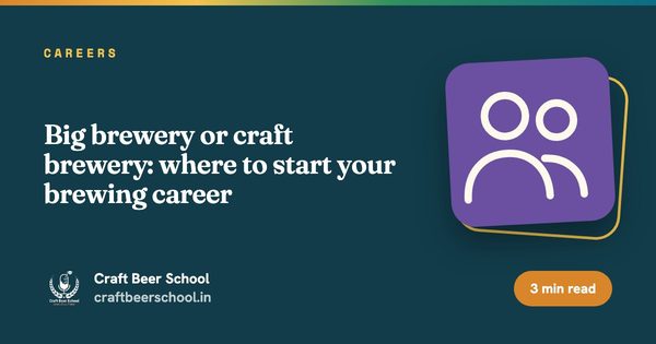 Big brewery or craft brewery: where to start your brewing career