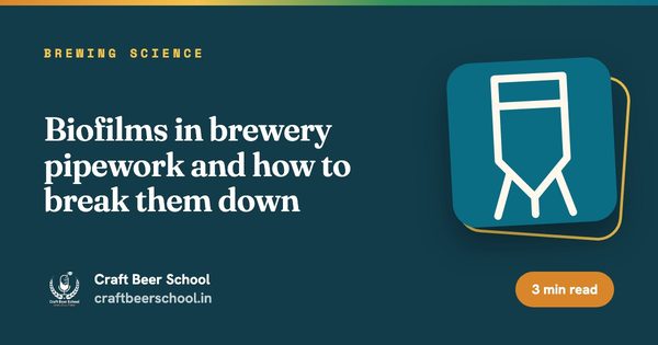 Biofilms in brewery pipework and how to break them down