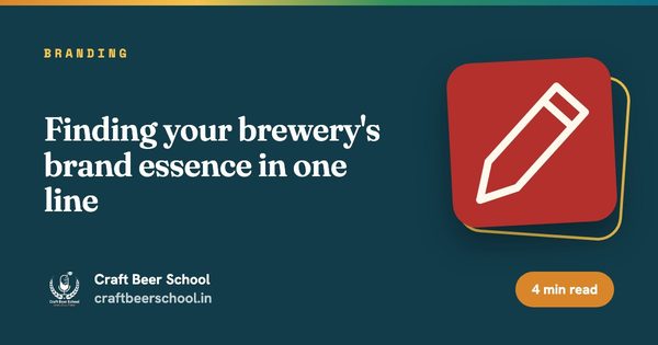 Finding your brewery's brand essence in one line