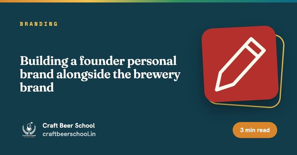 Building a founder personal brand alongside the brewery brand