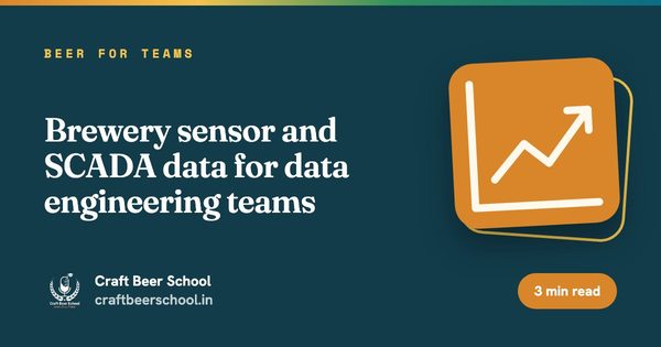 Brewery sensor and SCADA data for data engineering teams