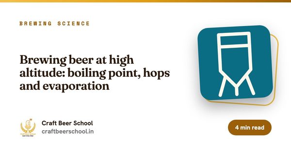 Brewing beer at high altitude: boiling point, hops and evaporation