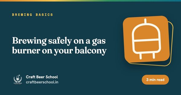 Brewing safely on a gas burner on your balcony
