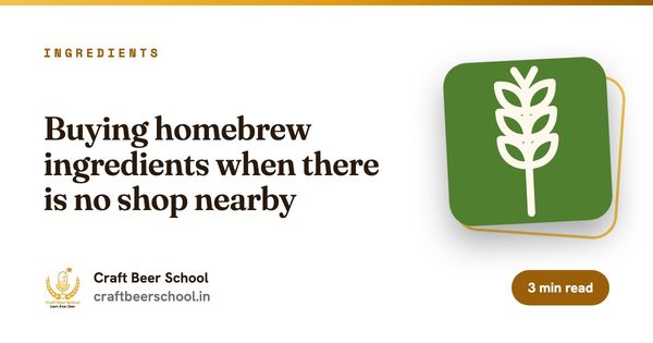 Buying homebrew ingredients when there is no shop nearby