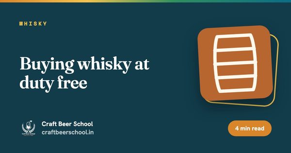 Buying whisky at duty free