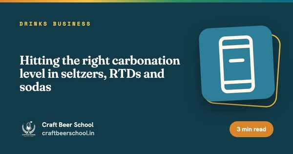 Hitting the right carbonation level in seltzers, RTDs and sodas