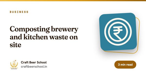 Composting brewery and kitchen waste on site