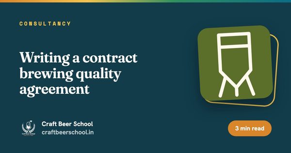 Writing a contract brewing quality agreement