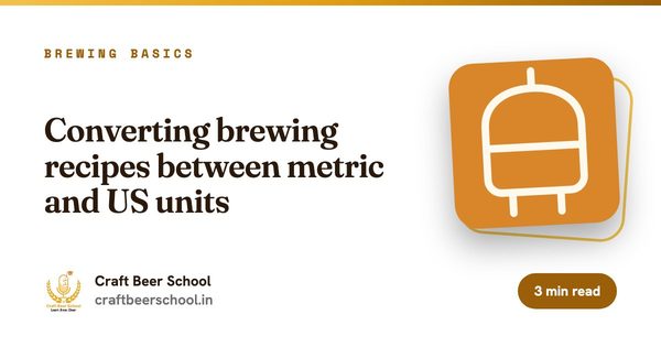 Converting brewing recipes between metric and US units