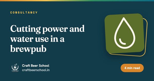 Cutting power and water use in a brewpub
