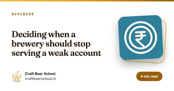 Deciding when a brewery should stop serving a weak account