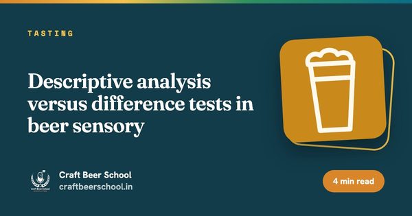 Descriptive analysis versus difference tests in beer sensory
