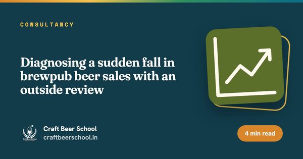 Diagnosing a sudden fall in brewpub beer sales with an outside review