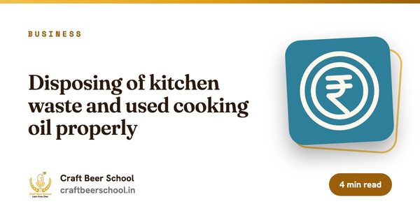 Disposing of kitchen waste and used cooking oil properly