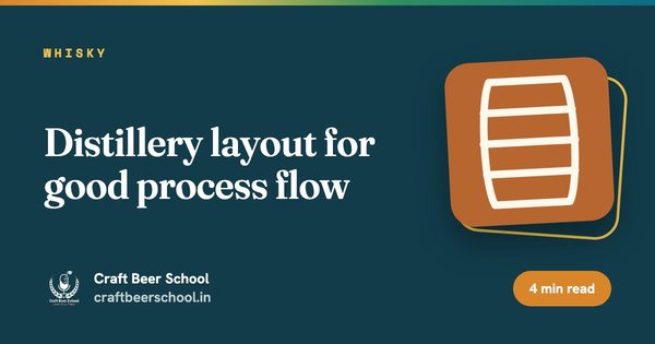 Distillery layout for good process flow