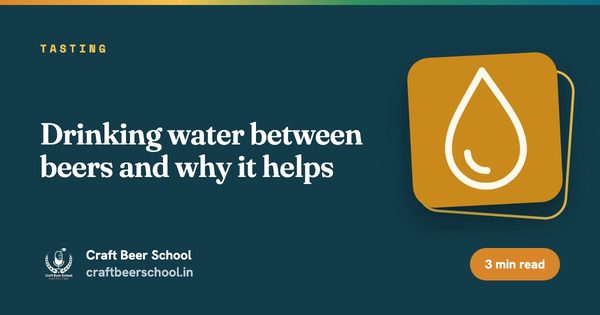 Drinking water between beers and why it helps