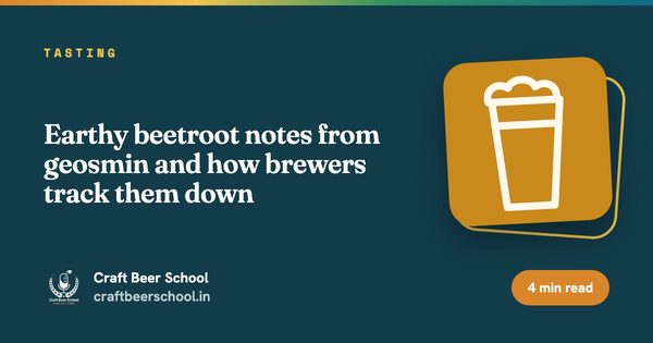 Earthy beetroot notes from geosmin and how brewers track them down