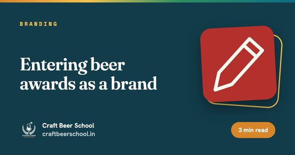 Entering beer awards as a brand
