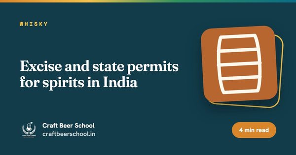 Excise and state permits for spirits in India