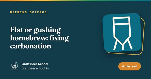 Flat or gushing homebrew: fixing carbonation