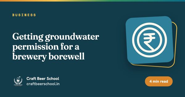 Getting groundwater permission for a brewery borewell