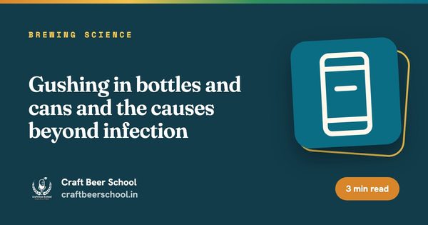 Gushing in bottles and cans and the causes beyond infection