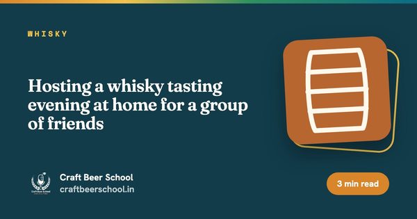 Hosting a whisky tasting evening at home for a group of friends