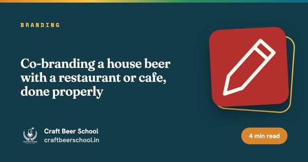 Co-branding a house beer with a restaurant or cafe, done properly
