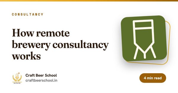 How remote brewery consultancy works