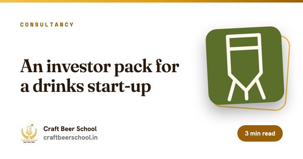 An investor pack for a drinks start-up