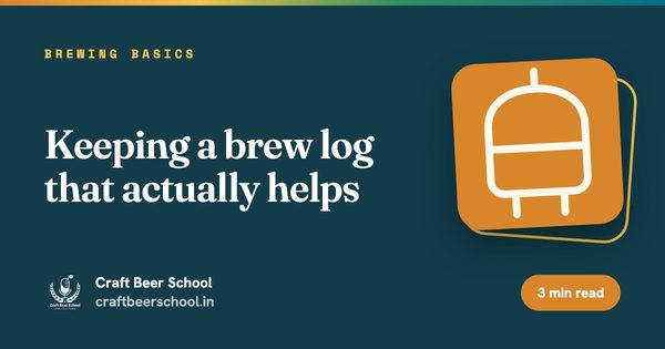 Keeping a brew log that actually helps