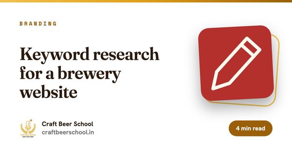 Keyword research for a brewery website