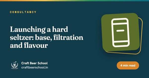 Launching a hard seltzer: base, filtration and flavour