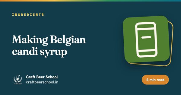 Making Belgian candi syrup