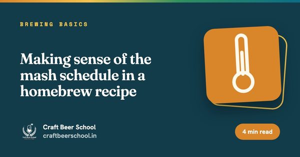 Making sense of the mash schedule in a homebrew recipe