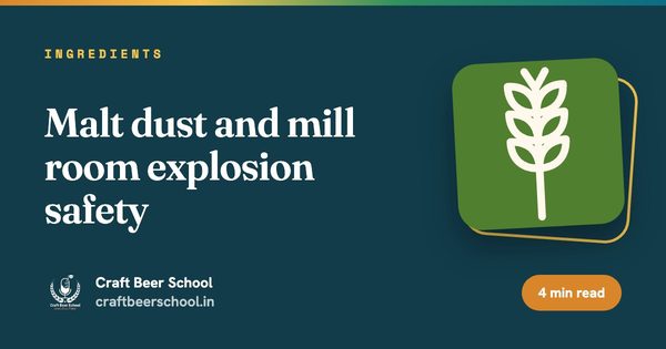 Malt dust and mill room explosion safety