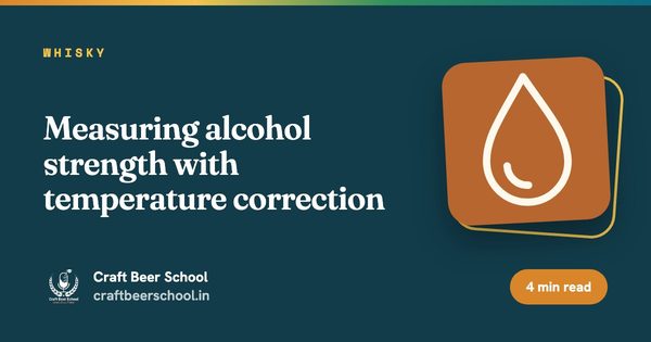 Measuring alcohol strength with temperature correction