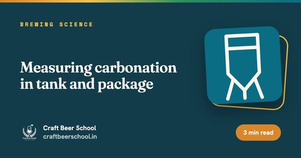 Measuring carbonation in tank and package