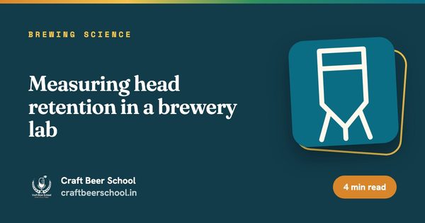 Measuring head retention in a brewery lab