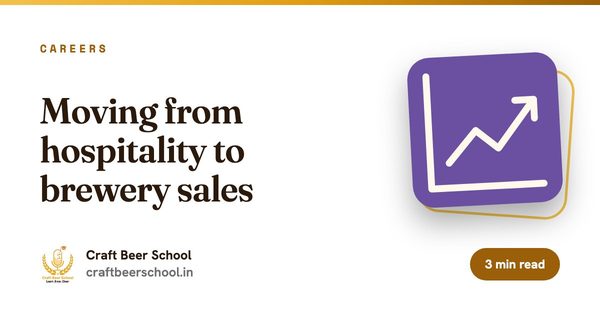 Moving from hospitality to brewery sales