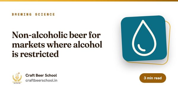 Non-alcoholic beer for markets where alcohol is restricted