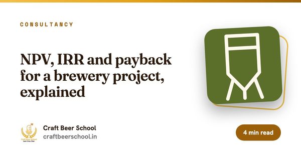 NPV, IRR and payback for a brewery project, explained