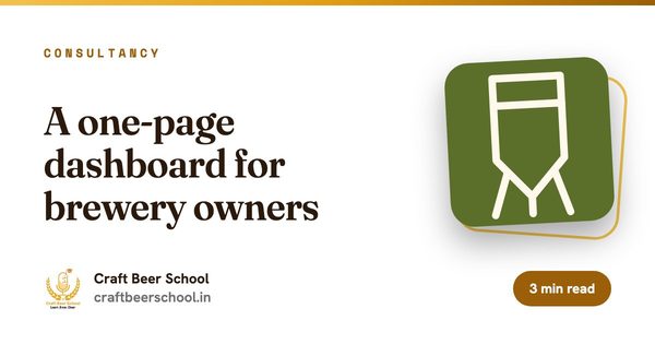 A one-page dashboard for brewery owners